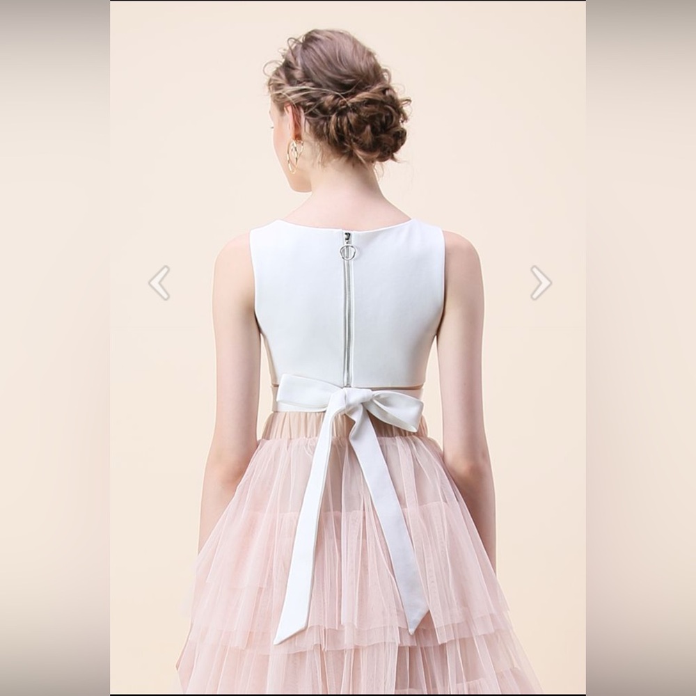 NWOT Chicwish A Fan of Bowknot Crop Top - XS